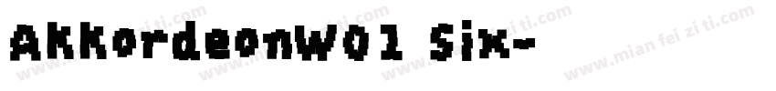 AkkordeonW01 Six字体转换